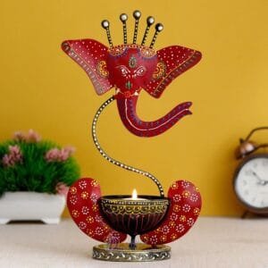 Lord Ganesha Multi Tealight Holder/Candle Holder/Ganesha Idol/Decorative/Table Decor/Home Decor -Gifts
