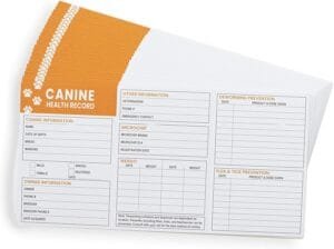 Good|Harbor Pet Supplies | (25 Pack) Premium Canine Health Record 6×4 Inch Booklets | Dog Vaccines Large Records – Puppy Shot Vaccination Brochure