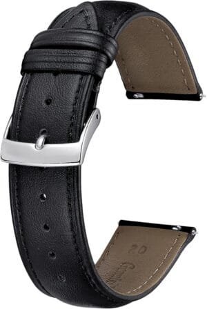 BINLUN Leather Watch Bands Quick Release Premium Calfskin Replacement Watch Strap Multicolors Watchbands for Men Women 12mm 14mm 16mm 18mm 19mm 20mm 21mm 22mm