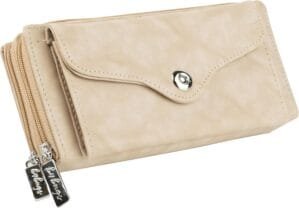 Women Wallet with Multiple Card Slots.PU Leather. Long Ladies Purse(Maroon)