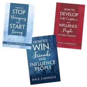 Pack of 3 Self Help Bookset for Adult – How to Win Friends and Influence People, Stop Worrying and Start Living, Develop Self Confidence and Influence People by Public Speaking