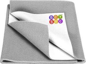 Waterproof Rubber Sheet (Large (Pack of 1))(Grey)