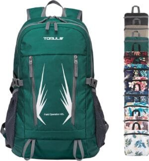 TOMULE Day Hiking Backpack – Small Waterproof Travel Backpack for Women, 40L