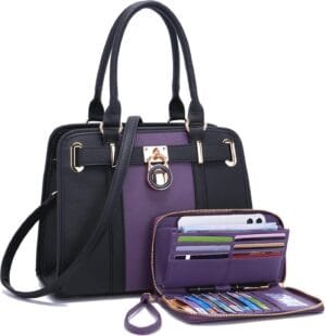 Handbags Sets For Women Shoulder Bags Top Handle Work Satchel Tote Purses Set With Matching Wallet 2pcs