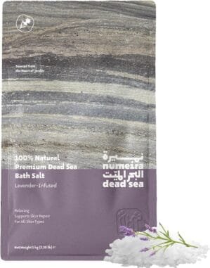Dead Sea Salts for Soaking – Relaxing Salt Bath Soak for Body Rejuvenation – Natural Mineral Salts – Coarse Dead Sea Salt Bath Salts for Women & Men w/Lavender Infused Essential Oil (2.2lb)