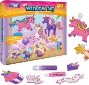 Imagimake Window Art Unicorn Toy Painting Kit | Suncatcher Art Supplies | Unicorn Toys for Girls Age 5-8 | Arts and Crafts for Kids Ages 8-12 | Easter Gifts for Kids | Easter Toys