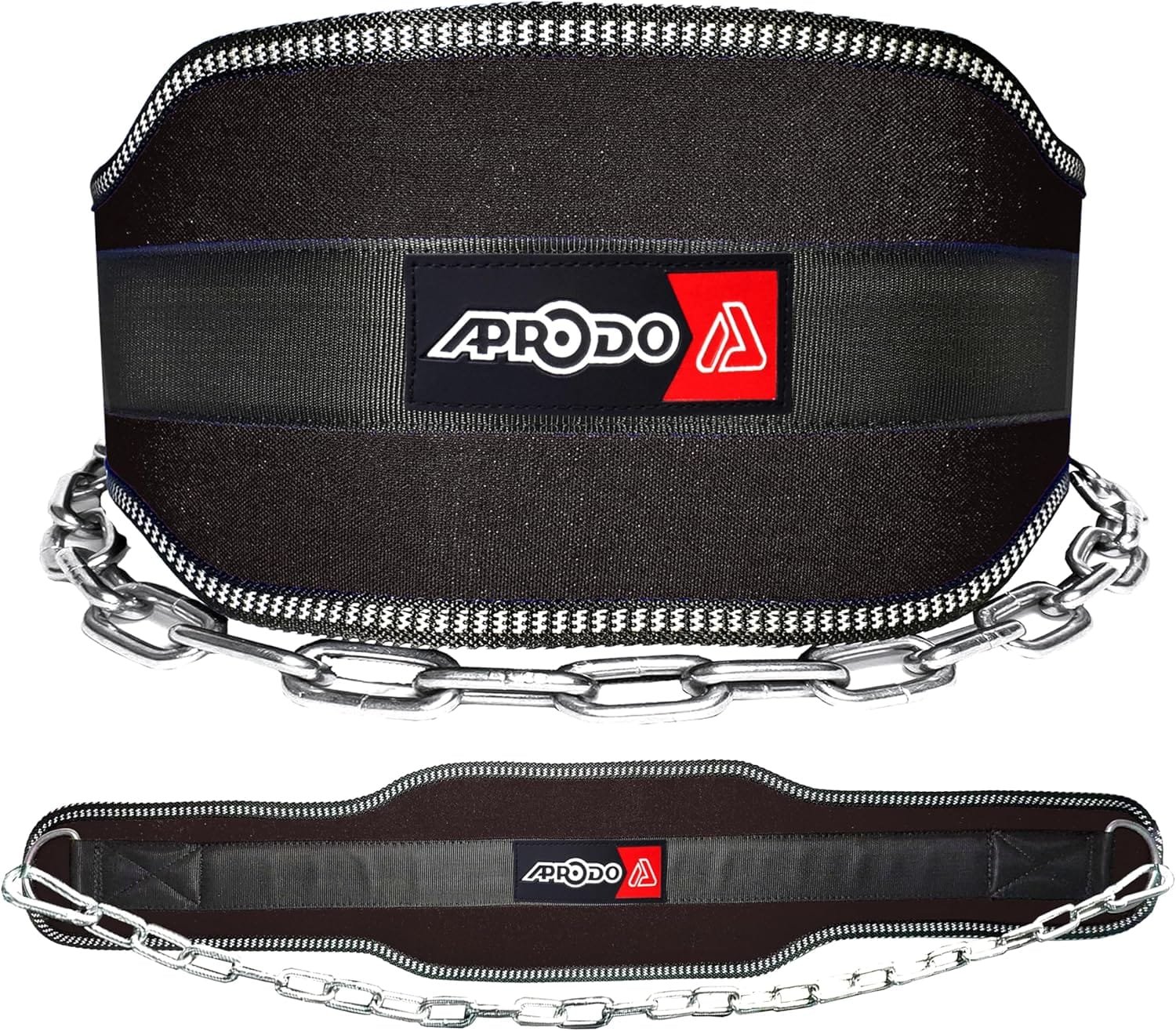 Sports DIP Belt with Steel Chain 36 INCHES Weighted Chain for DIPS Pull UPS Weight Lifting Crossfit ONE Size FITS All (Black)