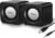 FRONTECH Premium 2.0 Channel USB Powered Speakers with 1.5W x 2 Output, AUX Input, and 1-Year Warranty (Black)