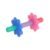 Itzy Ritzy Teensy Tube Teether; Textured Hollow Baby Teething Tube That Reaches Front Teeth & Back Molars, Made of Soft Silicone (Pink Rainbow)