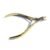 Nail Cuticle Remover scissors foot care stainless steel toe cuticle forceps Manicure Nail Art tool HS (Gold)