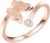 Women’s Rings Charming Dual Butterfly Ring Surgical Steel 18K Real Plated Ring, Gold