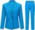 YUNCLOS Women’s 2 Piece Office Lady Business Suit Set Slim Fit Blazer Pant