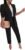 Tcremisa Women’s 2 Piece Pants Suit Long Sleeve Button Blazer and Pencil Pant Set Casual Office Business Outfits