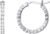 PAVOI 14K Gold Plated 925 Sterling Silver Post Cubic Zirconia Hoop Earrings for Women | Elegant Inside Out CZ Stone Hoop Earrings