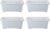 Kraft Seeds Window Planter – Pack of 4 (White, 12.5×6.2 inches or 32×16 cms) | Long Planters for Home, Balcony | Flower Box for Windows | Plastic Vegetable Planters for Patio, Porch, Window Sill