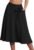 Yincro Women’s A-Line Midi Skirt with Pockets High Waist Flared Below The Knee Skirts