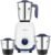 Bajaj Ninja Series Grace 500W Mixer Grinder with DuraCut® Blades, 3 Stainless Steel Mixer Jars with 2-in-1 Function Blades (Dry Grinding Jar), 5-Yr Motor Warranty, Midnight Blue