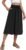 Yincro Women’s Summer High Waisted Midi Skirt Elastic Waistband A-Line Skirt with Pockets