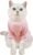 Cat Sweaters Shirts for Cats – Hairless Cat Cotton Tshirts Pet Clothes – Pullover Kitten T-Shirts with Sleeves – Cats & Small Dogs Apparel (Pink Red, Medium)