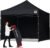 ABCCANOPY Heavy Duty Easy Pop up Canopy Tent with Sidewalls 10×10, Dull Black