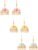 Women’s Meenakari Jumka Earrings with Ethnic Design Gold Plated Traditional Beads Combo of 3 pair Multi Color One Size