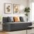 Modern Grey Rectangular Sofa Bed, 72″ L x 60″ W x 36″ H, 2 Seater, Folding, 18kg, 1 Year Warranty