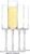 Crystal Wine Glass Red or White Cut Wine, Transparent Champagne Flute Wine Glass Set, Long Wine Glass Set (Vintage – BS, 4 Count (Pack of 1))