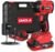 Impact Driver,2500 In-lbs,1/4″ Hex Chuck,High Torque 3200 RPM,Impact Drill With A 15C 21V 2.0Ah Li-Ion Battery,Fast Charger,Brushless Motor,Suitable for Domestic And Construction Site Work
