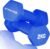Strauss Unisex Vinyl Dumbbell, 4 Kg (2 Kg X 2) Vinyl, (Blue)