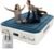 Queen Air Mattress with Built-in Pump,18”Fast & Easy Inflation/Deflation Inflatable Mattress, Foldable Blow Up Mattress with Storage Bag, Inflatable Bed for Home, Camping & Guests