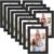 Wall Photo Frame Black 4X6Inch;Set of 12 Pcs