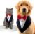 Tuxedo Bandana for Dogs X-Large Black and White