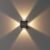 Murphy 6-Watt Omni Up Down Outdoor LED Wall Light with Aluminium IP65 Grade Waterproof Body (Warm White, Pack of 6)