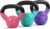 Yes4All Kettlebell Set Vinyl Coated Weights Combo for Full Body Workout Equipment Push up, Grip Strength Training, Dumbbell Weights Exercises