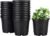 Kraft Seeds Seedling Pots – Pack of 20 (Black, 6×5.5inches / 15x14cm) | Seedling Cups for Germination | Seedling Pots with Draining Holes | Plastic Nursery | Pots to Grow Small Sapling