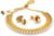 Women’s Indian Traditional Bollywood Jewelry Collection Modish Gold Plated Necklace Set for Women
