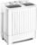 Giantex Portable Washing Machine, 20lbs Washer and Spinner Combo, Twin Tub 12lbs Wash & 8lbs Spin, Mini Compact Laundry Clothes Lavadora Portatil for Apartment Dorm RVs (White & Grey)