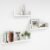 Hanging Floating Wall Mount Display U Shape Wall Shelf , Wall Rack Shelf for Living Room Decoration , Showcase and for Storage (White) Set of 3