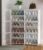 Portable Shoe Rack for Home With Door,Adjustable Plastic Shoe Rack for Bedroom/Outdoor Waterproof,36 Pair Shoe Storage Organizer,Made of High-density PP Frame for Stability (White)