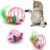 2 Pcs Cat Balls Toy Sichumaria Mouse Ball Toys Cute and Fun Interactive Caged Rats Rolling Cat Balls Cat Toys for Kittens