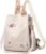 IRMAO 2021 New Flower Embroidered Artistic National Style Oxford Small Capacity Women’s Bag Generation Backpack, Creamm, M, Modern