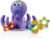 Nuby Floating Octopus Toy with 3 Hoopla Rings – Baby Bath Toy for Boys and Girls – 18+ Months – Purple (Pack of 1)