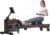 SNODE Rowing Machine for Home Use, Sturdy Rower Machine with 350lb Weight Capacity, LCD Monitor, Ergonomic Seat, Dual Rail