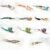 11-Piece Realistic Bird Cat Toy Set – Handcrafted Feather Toys for Interactive Play, Ideal for Cat Wands & Home Décor