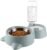 Double Dog Cat Bowls Water and Food Bowl Set with Automatic Water Dispenser Bottle and Detachable Cat Dish Pet Feeder for Small or Medium Size Dogs Cats Puppy Kitten Rabbit