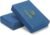 Pro Yoga Block | Yoga Brick (Regular Size), High Density Premium TPE Foam Material, Soft Surface, Triple Layer for Optimum Balance, Support & Cushion (BLUE- PACK OF 2)