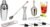 9 Pc Stainless Steel Wine and Cocktail Bar Set- 750 ML Wine Shaker Measuring Jigger and Mixing Bar Spoon Bottle Opener Ice Scoop 3 Pc Metal Pourer 1 Ice Tong