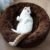 The Round Donut pet Bed is Perfect for Indoor Dog’s and Puppie’s Winter, Summer Size M, Coffee Color