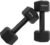 Lifelong PVC Hex Fixed Dumbbells Pack of 2 (1kg*2) Black Color for Home Gym Equipment Fitness Barbell|Gym Exercise|Home Workout, Gym Dumbbells|Dumbbells Weights for Men & Women (6 Months Warranty)