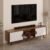 Wilbrome Engineering Wood Floor Standing TV Entertainment Unit Set Top Box Stand/TV Cabinet with Shelves for Books & Décor Display Unit, Upto 60″(Brown Maple & Frosty)